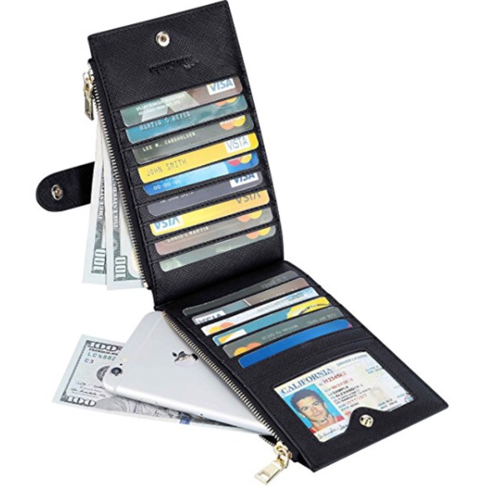 Women’s wallet. Bifold multi card holder